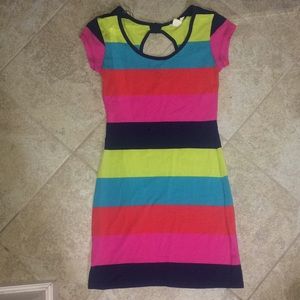 Fitted striped dress